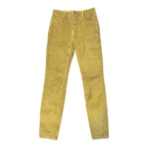 Free People High Rise High Waisted Cyndi Velvet Skinny Pants Size 26